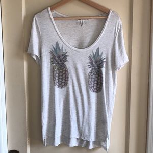 VS Pink pineapple super soft short sleeve tee